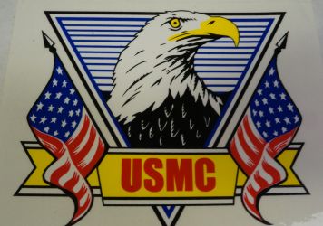 Decal-USMC With Eagle