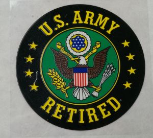 Decal-U.S. ARMY Retired