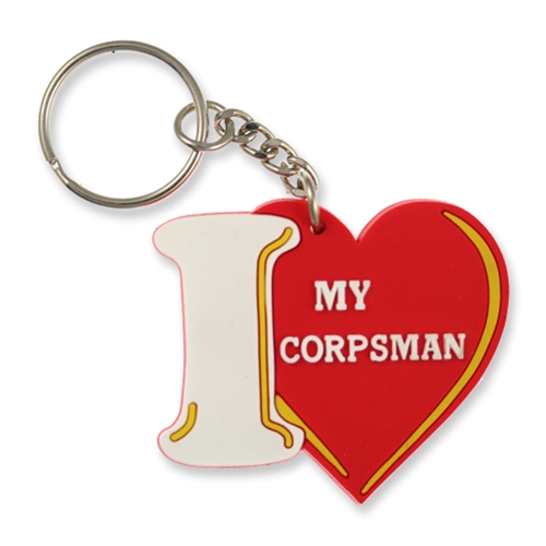 KEY CHAIN-I LOVE MY CORPSMAN