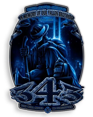 Reflective Decal-Firefighter You Will Never Be Forgotten 343