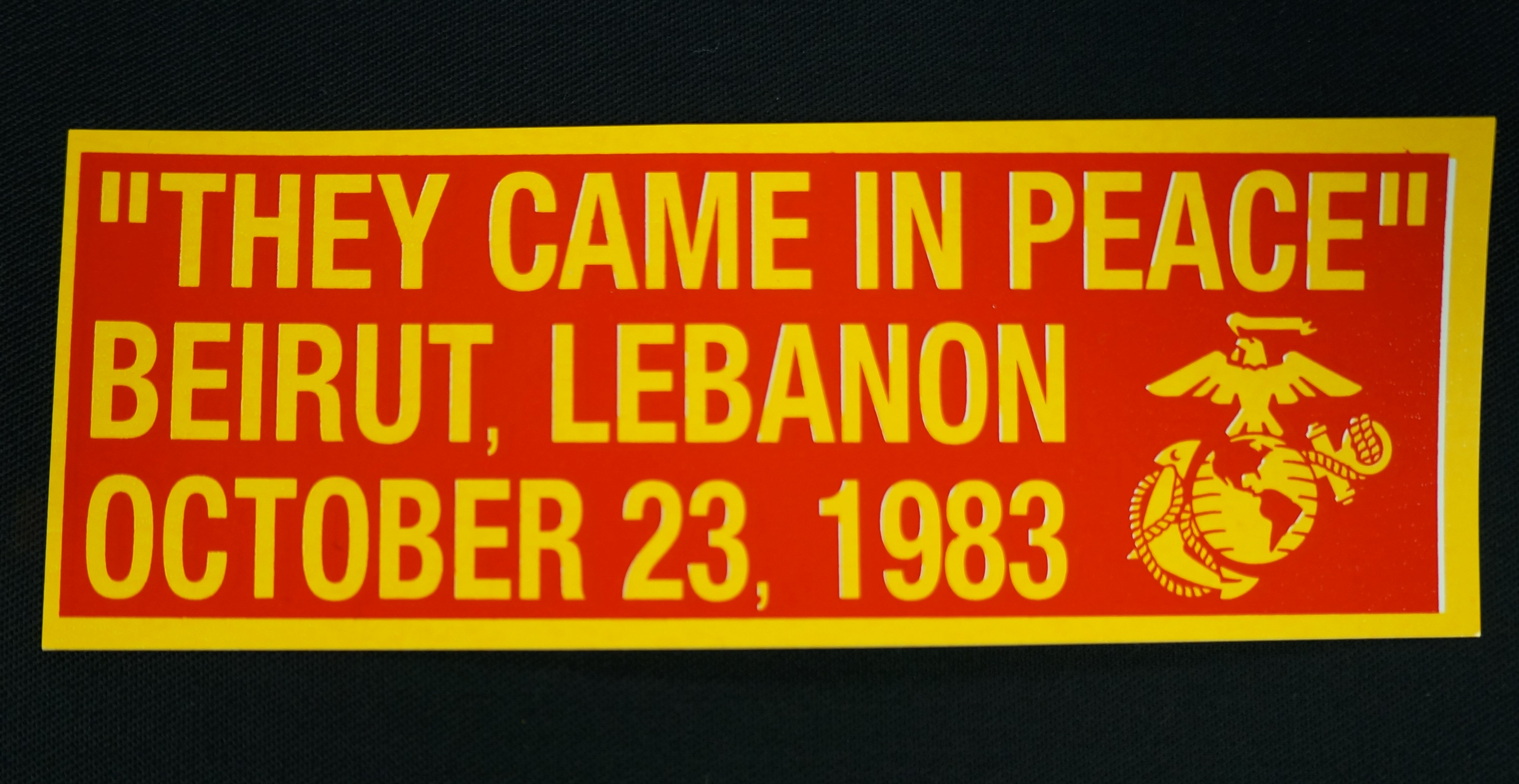 Beirut They Came in Peace sticker
