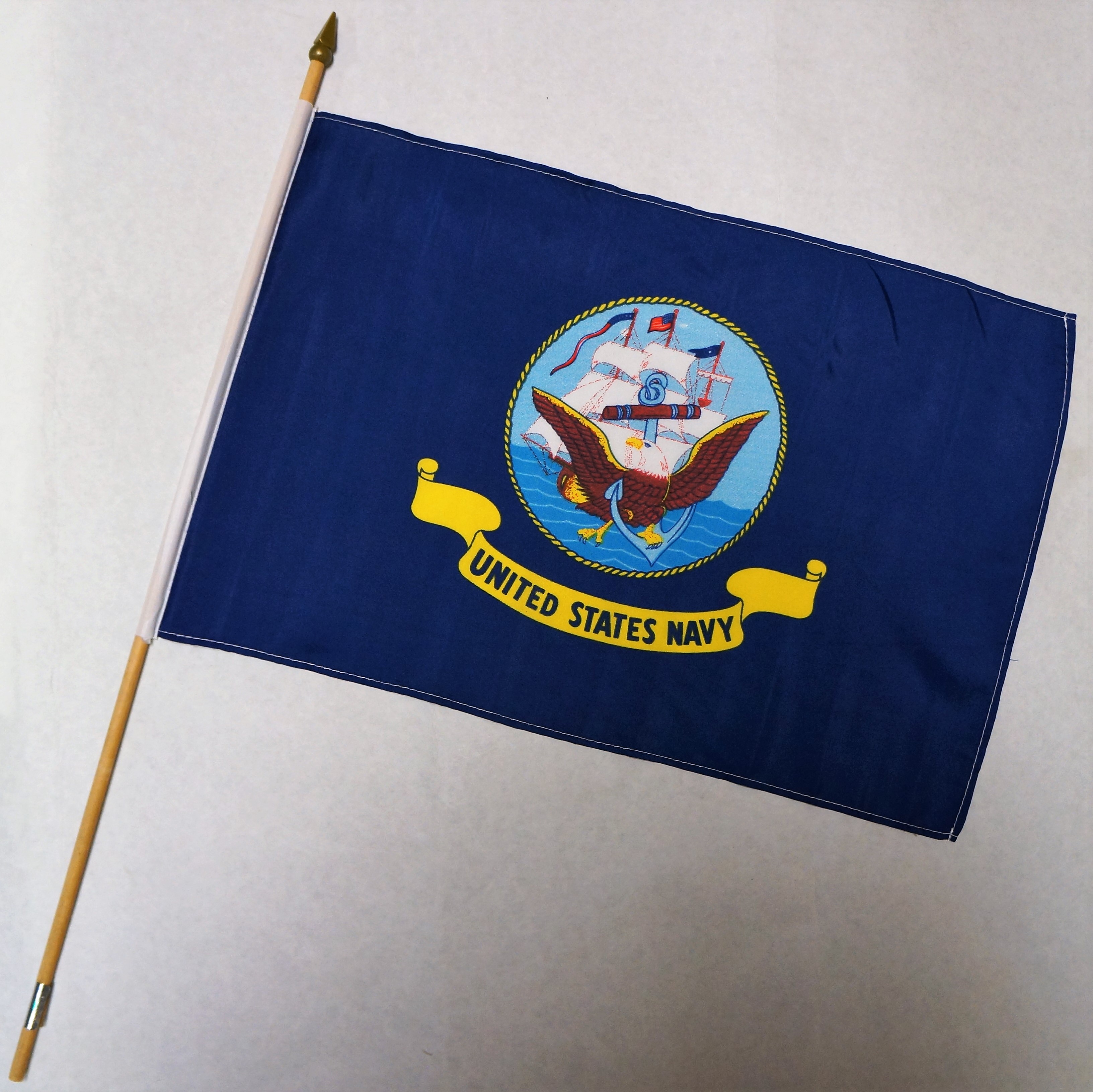Flag Stick/US Navy choose 4x6 or 12x18