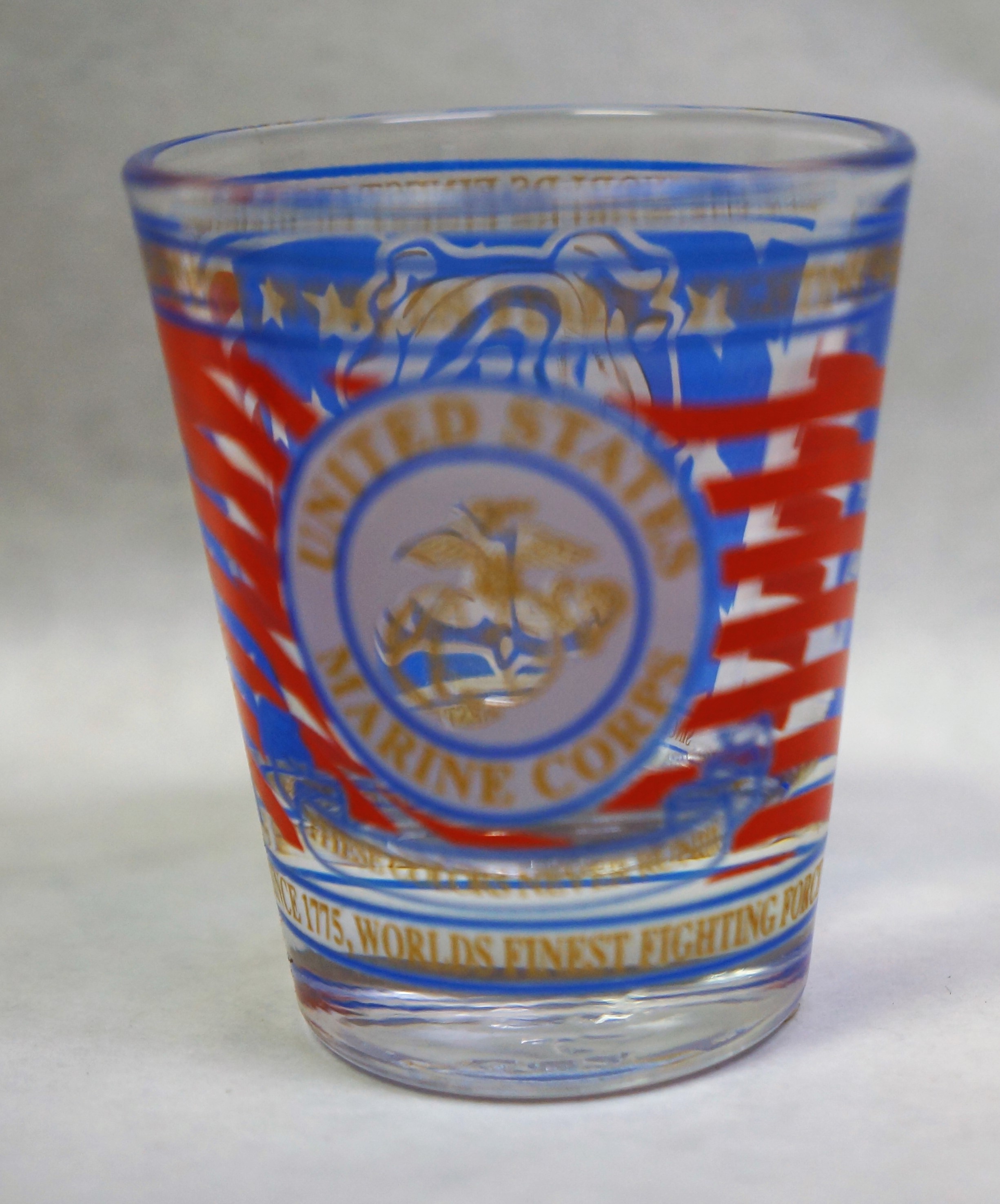 SHOT GLASS-Worlds Finest Fighting Force 2oz or 2.5oz