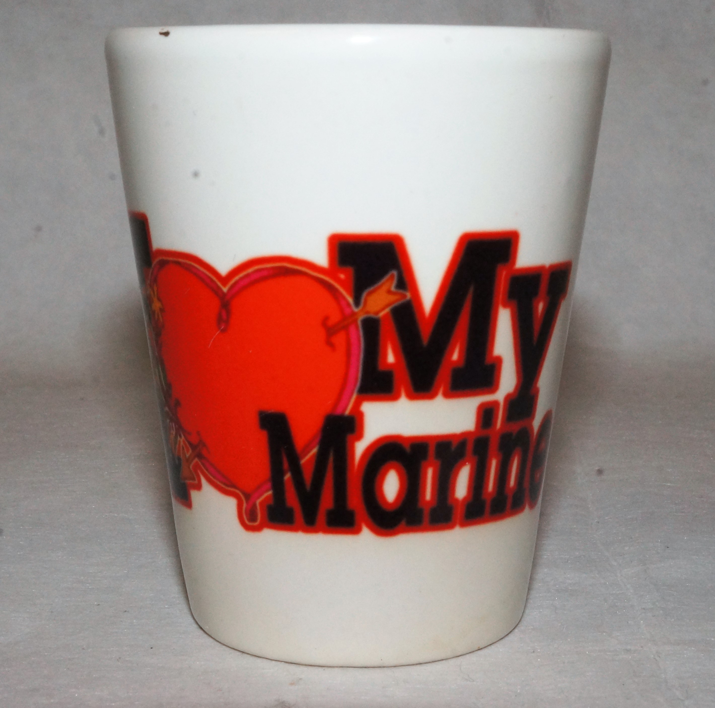 SHOT GLASS- I love My Marine