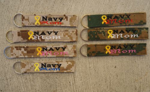 NameTape Keychain-Navy Mom