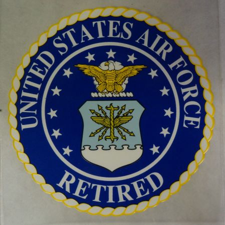 Decal-United States Air force Retired