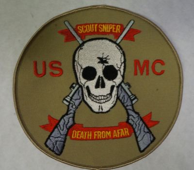 PATCH-USMC Scout Sniper-Death From Afar