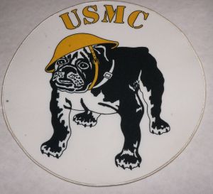 Patch-Printed-USMC With Bulldog