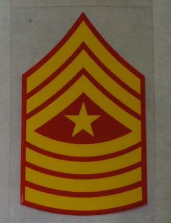 Decal-Sgt. Maj. Rank