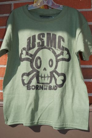 T-Shirt YOUTH/USMC Born To Be Bad