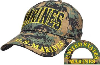 Ball Cap-Digital With Marines