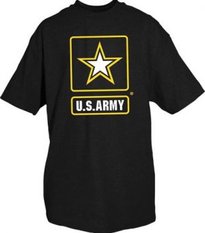 T-Shirt/ Black Army with Star
