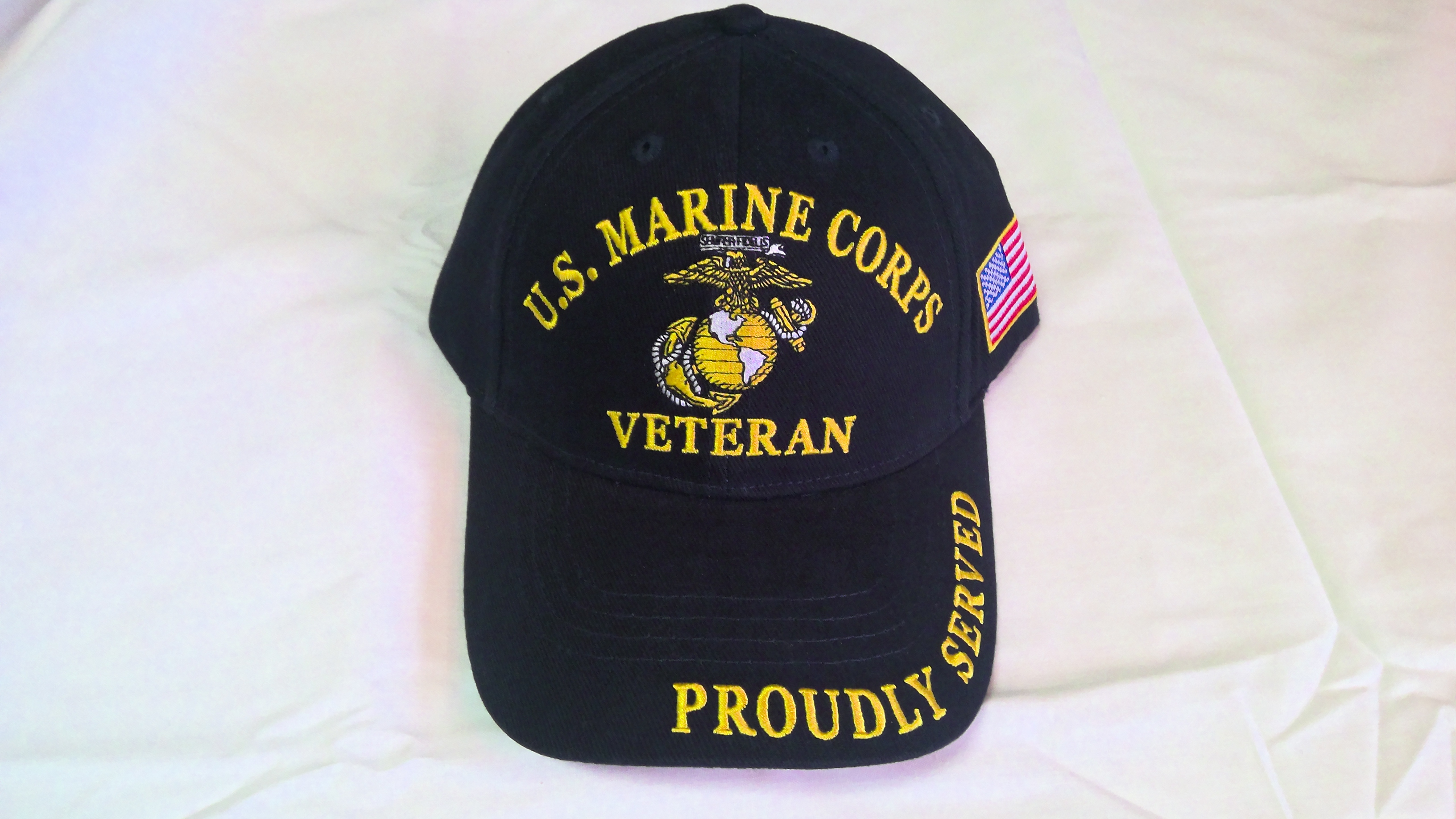 Ball Cap-Marine Veteran-Blue