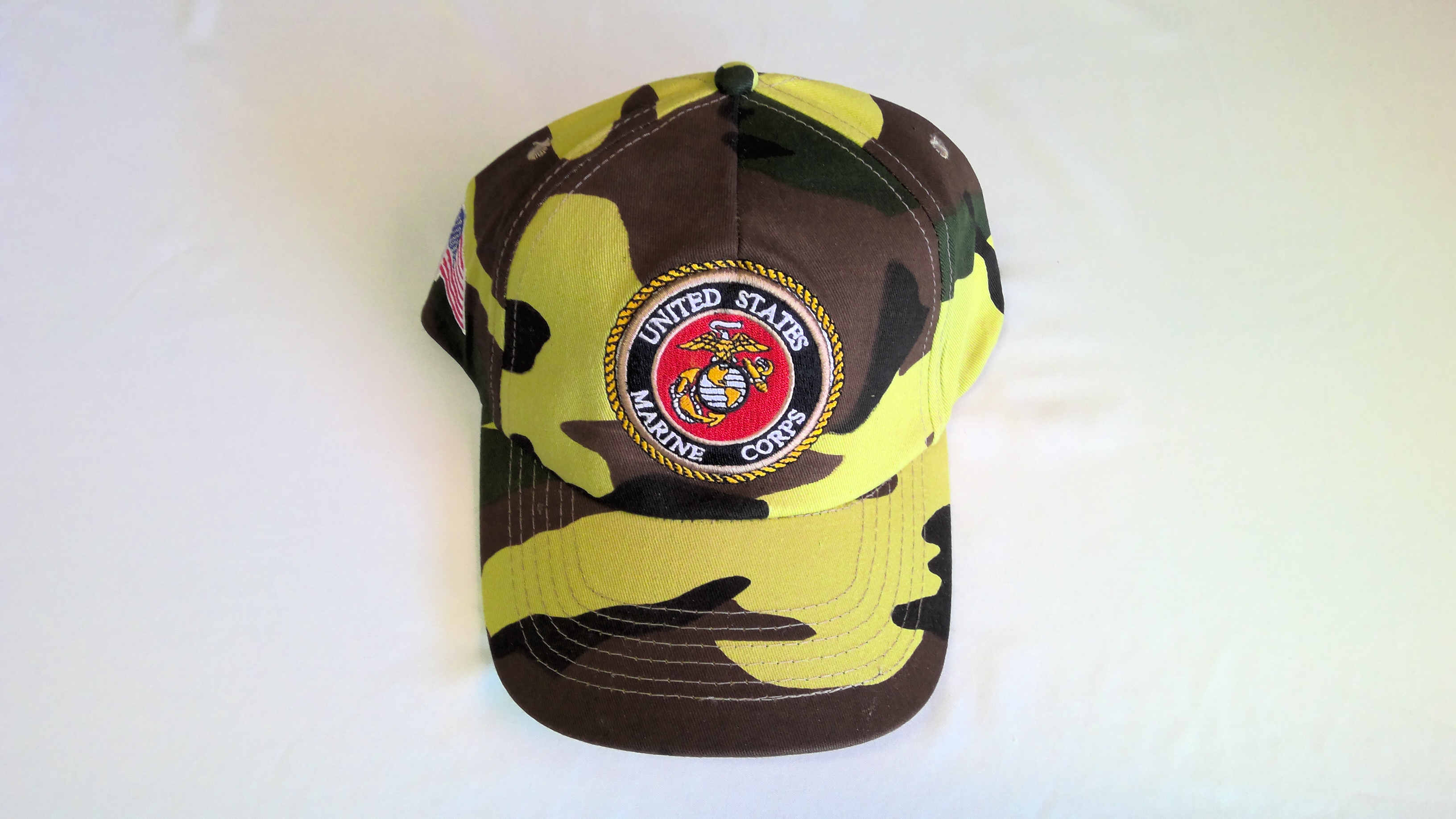 Ball Cap- Woodland with Marine Seal
