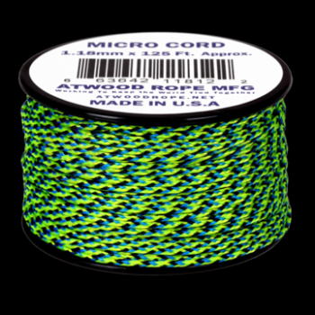 Micro Cord 125ft Polyester/Nylon, Strength 100 lbs, High Tech Braided USA  Made