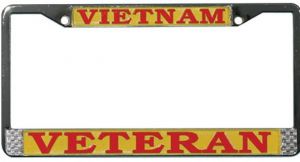 License Plate Frame-Vietnam Veteran
