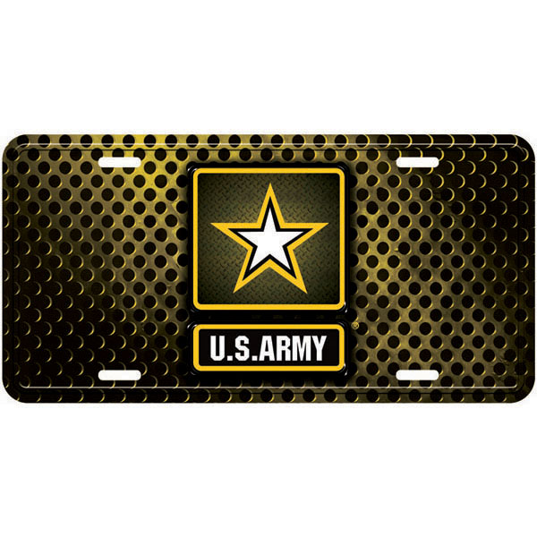 License Plate-Army with Star