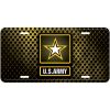 License Plate-Army with Star