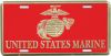 License Plate-U.S. Mar W/EGA