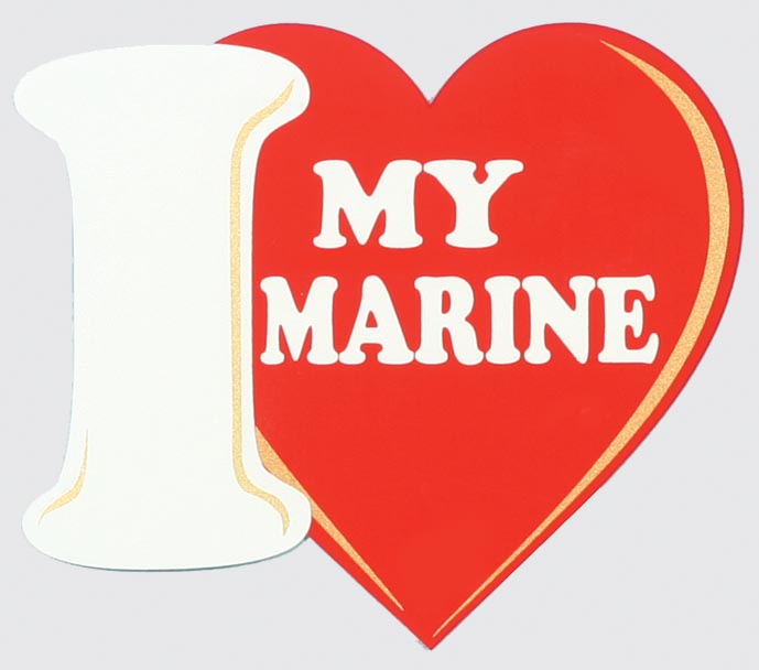 Decal-I LOVE MY MARINE