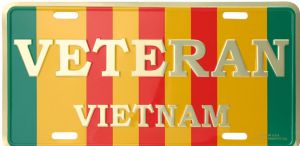 License Plate/Vietnam Veteran