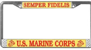 License Plate Frame-Semper Fi