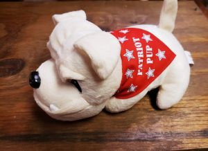 Patriot Pup stuffed Bulldog