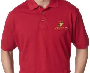 Polo- Semper Fi -Red